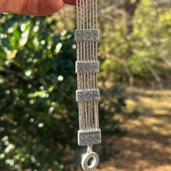 BRIGHTON “French Quarter Ophelia” Flower Toggle BRACELET - Picture 5 of 8